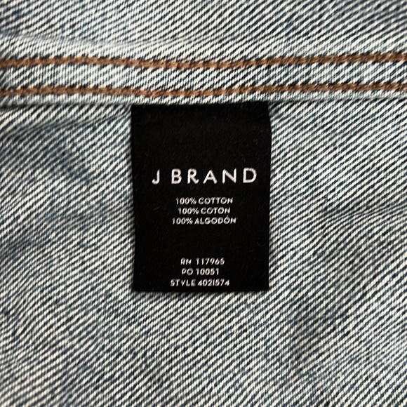 J Brand Jeans Denim Collared Jacket Size Small - Picture 10 of 10